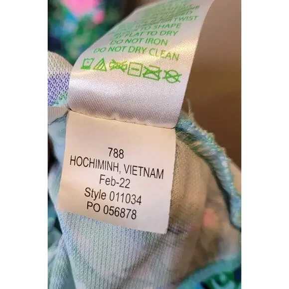 Lilly Pulitzer Luxletic Silvia Dress in Blue Horizon Parfection Print Large Golf - Picture 15 of 15